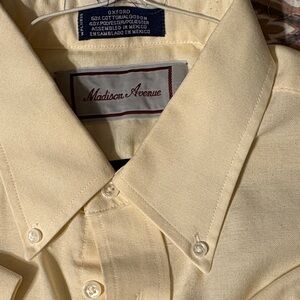 Madison Avenue Men's Yellow Dress Shirt